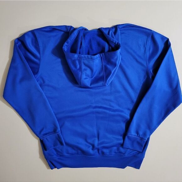 Nike Men's Therma-FIT Blue Hooded Creighton Bluejays Sweatshirt - Picture 12 of 14